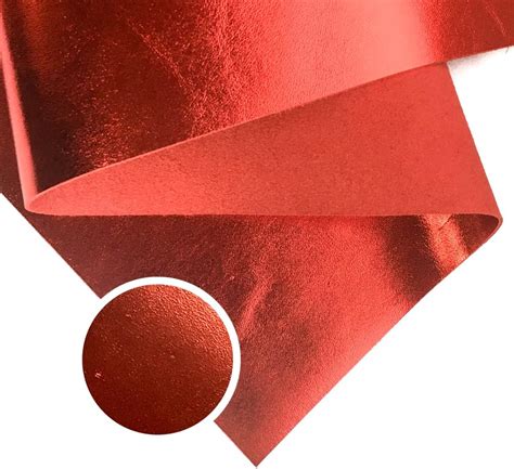 metallic leather sheets|Real Ruby Red Metallic Leather: Genuine Metallic Leather .